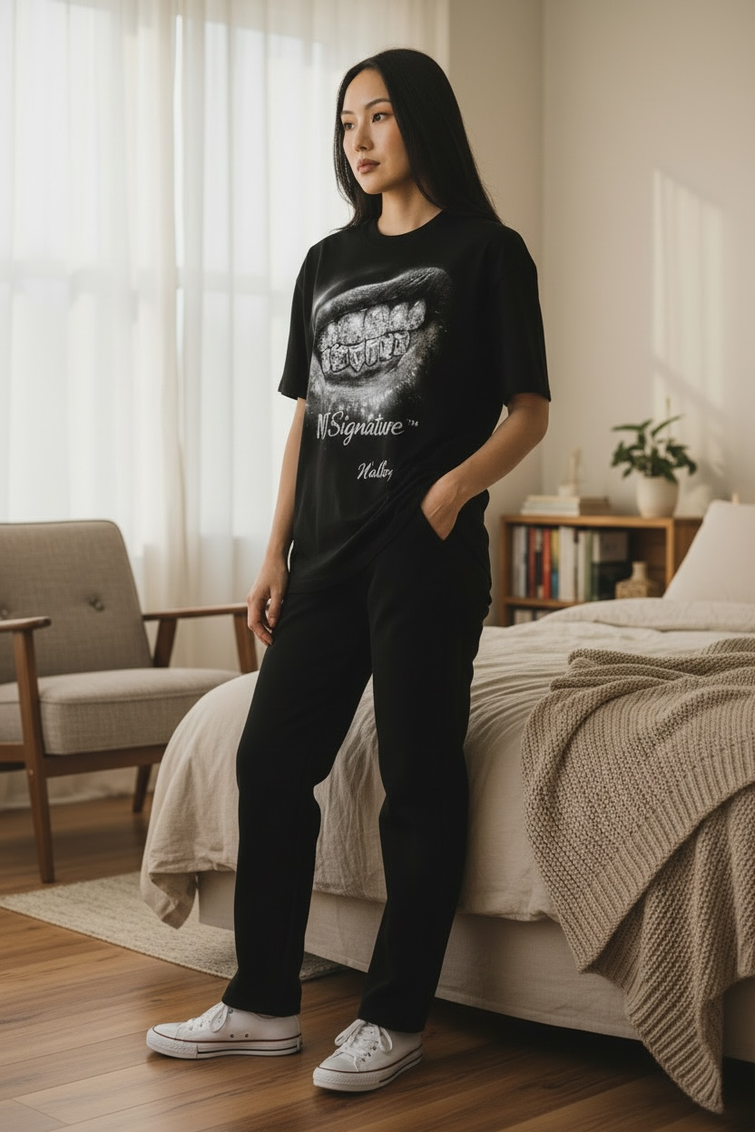 MJ Signature “Walk With God” Graphic T-Shirt – Black (Luxury Edition).