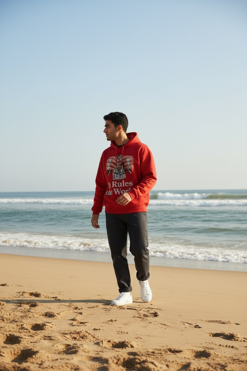 MJ Signature - “It Rules the World” Zip-Up Hoodie.