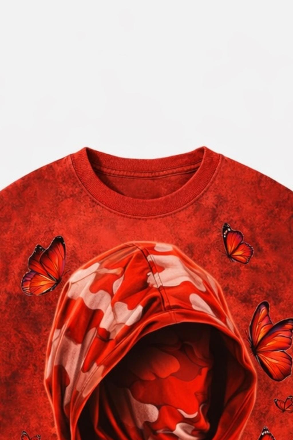 Butterfly Graphic T-Shirt – Red