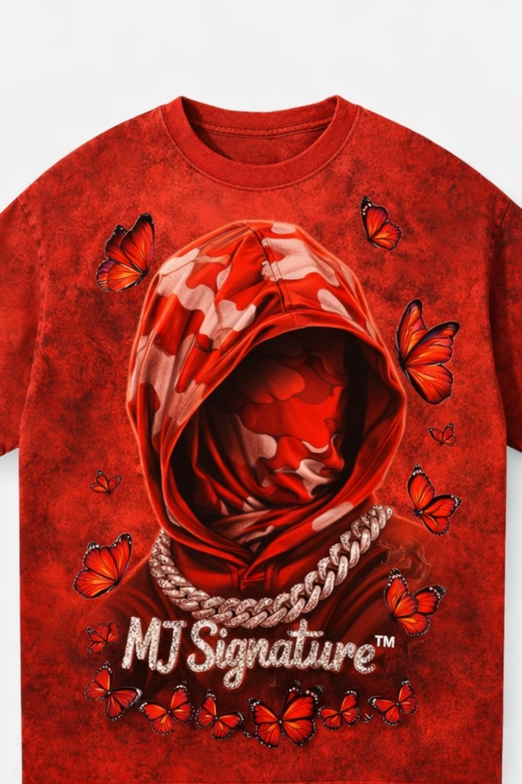 Butterfly Graphic T-Shirt – Red