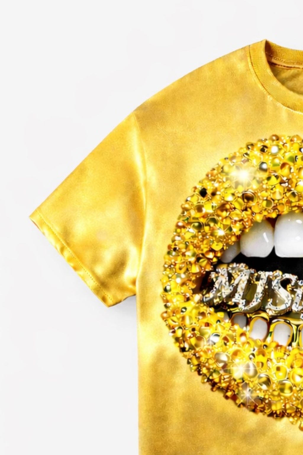“Can’t Rush Greatness” Gold Graphic T-Shirt.