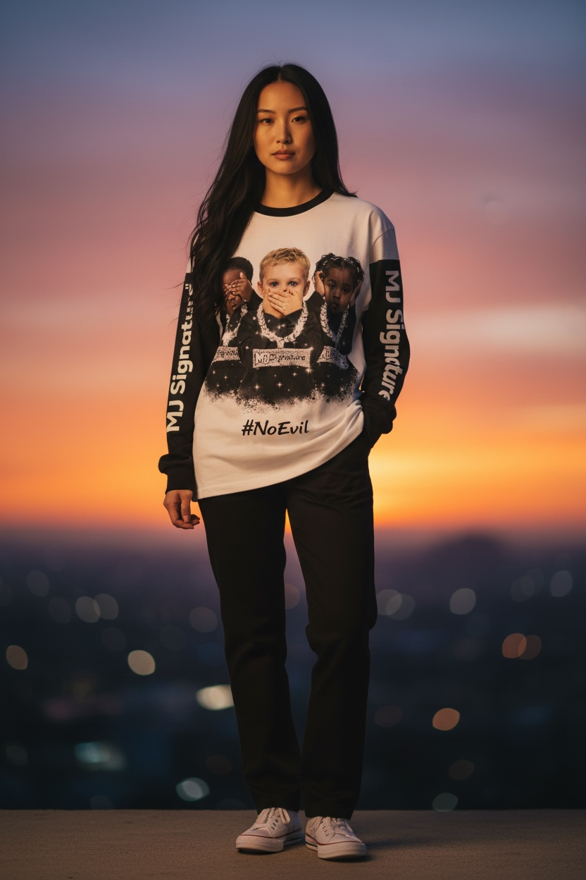 MJ Signature™ “No Evil” Long-Sleeve Tee.