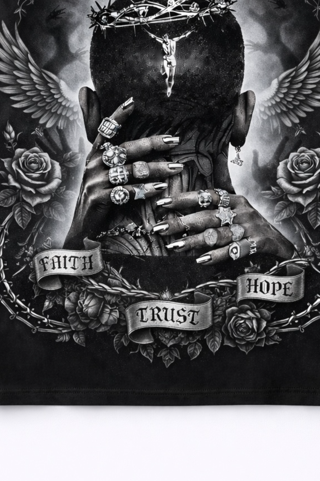 MJ Signature™ “Faith • Trust • Hope” Graphic T-Shirt.