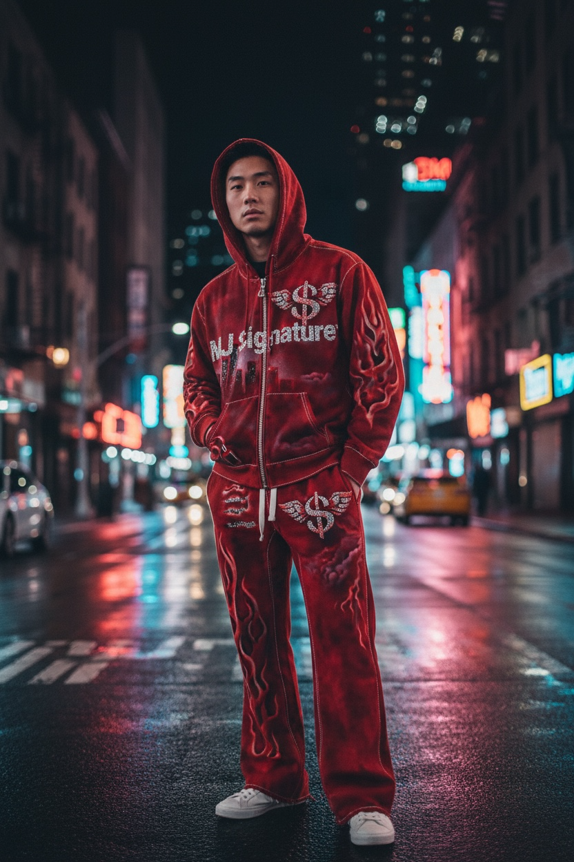 MJ Signature™ Inferno Tracksuit – Red.