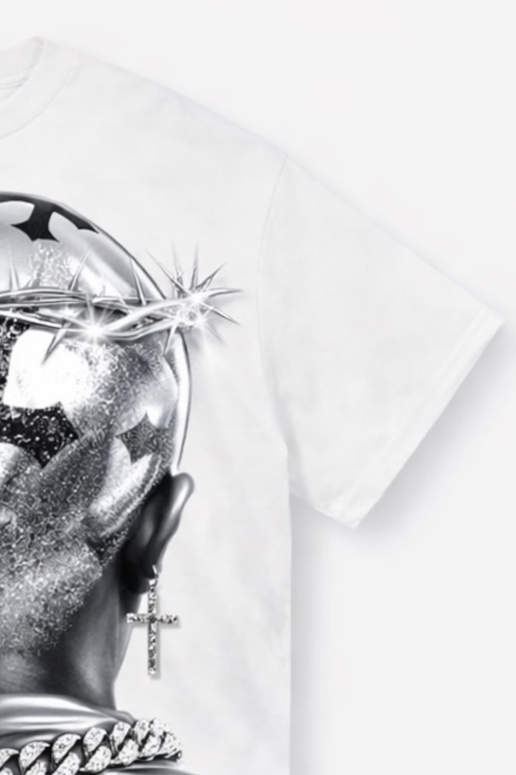 Crown of Thorns Graphic T-Shirt – White.