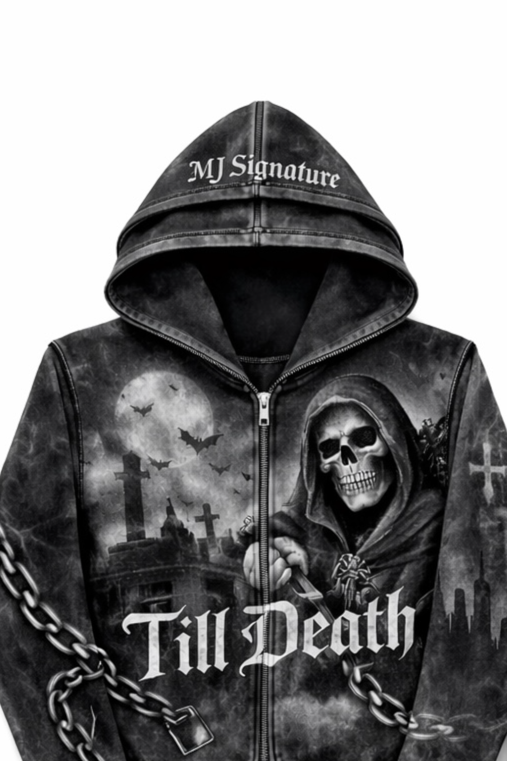 MJ Signature™ “Till Death” Gothic Tracksuit Set.