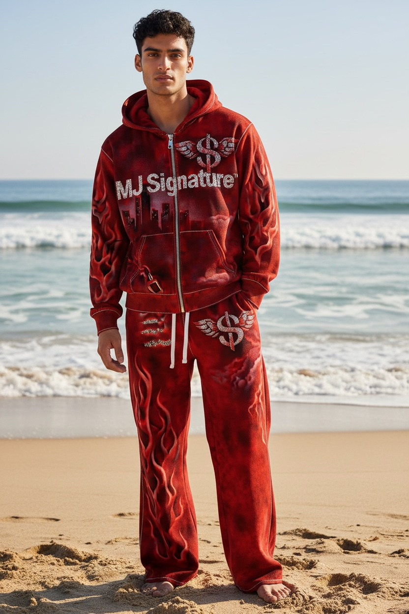 MJ Signature™ Inferno Tracksuit – Red.