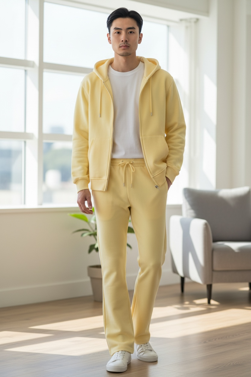 MJ Signature™ Minimal Lounge Set – Butter Yellow.