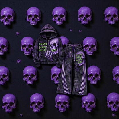 MJ Signature™ Purple Rebellion Hoodie &amp; Flare Jogger Set.