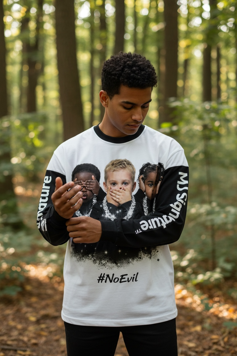 MJ Signature™ “No Evil” Long-Sleeve Tee.