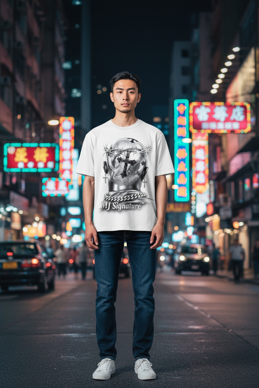 Crown of Thorns Graphic T-Shirt – White.