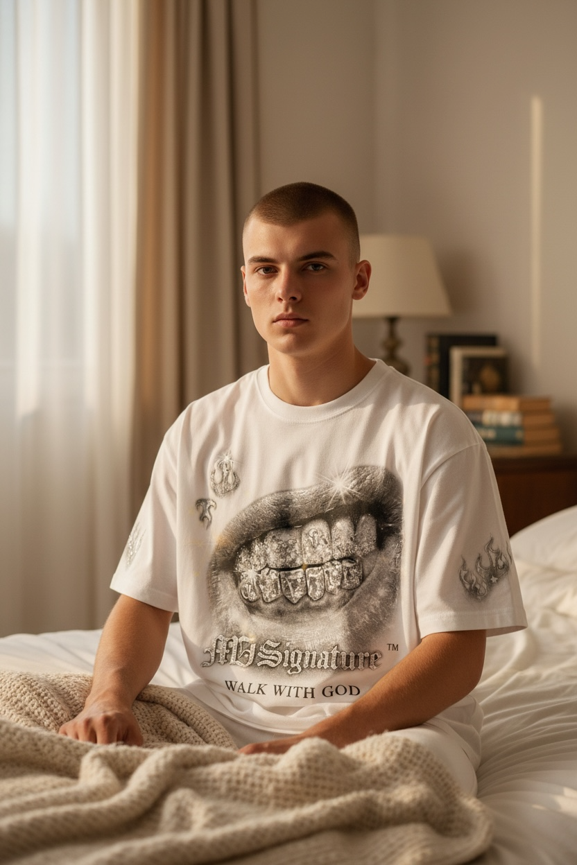 MJ Signature “Walk With God” Graphic T-Shirt – White (Hype Street Edition).