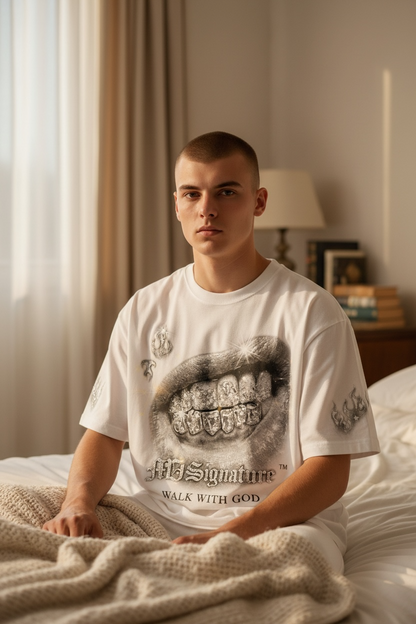 MJ Signature “Walk With God” Graphic T-Shirt – White (Hype Street Edition).