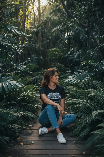 “Greatness” Diamond Lips Graphic T-Shirt – Black.