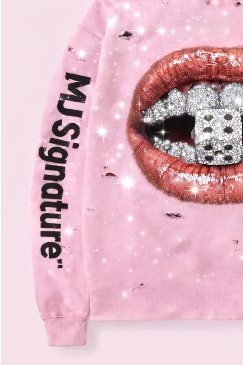 MJ Signature™ Dice Kiss Hoodie – Pink Edition.