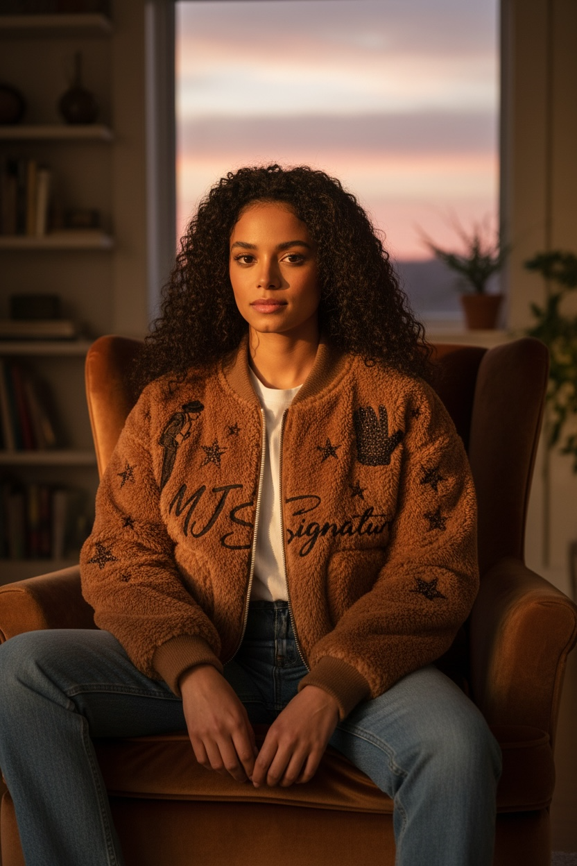 Faux Fur Bomber Jacket – Brown