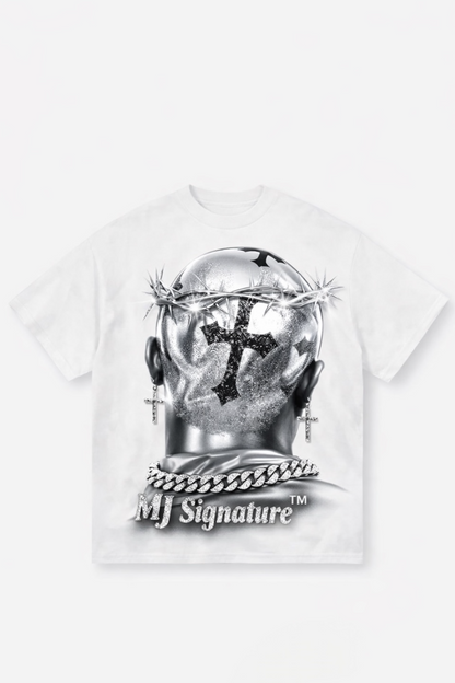 Crown of Thorns Graphic T-Shirt – White.