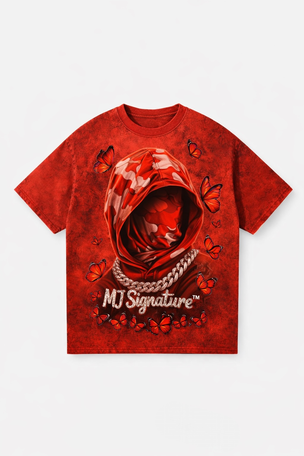 Butterfly Graphic T-Shirt – Red