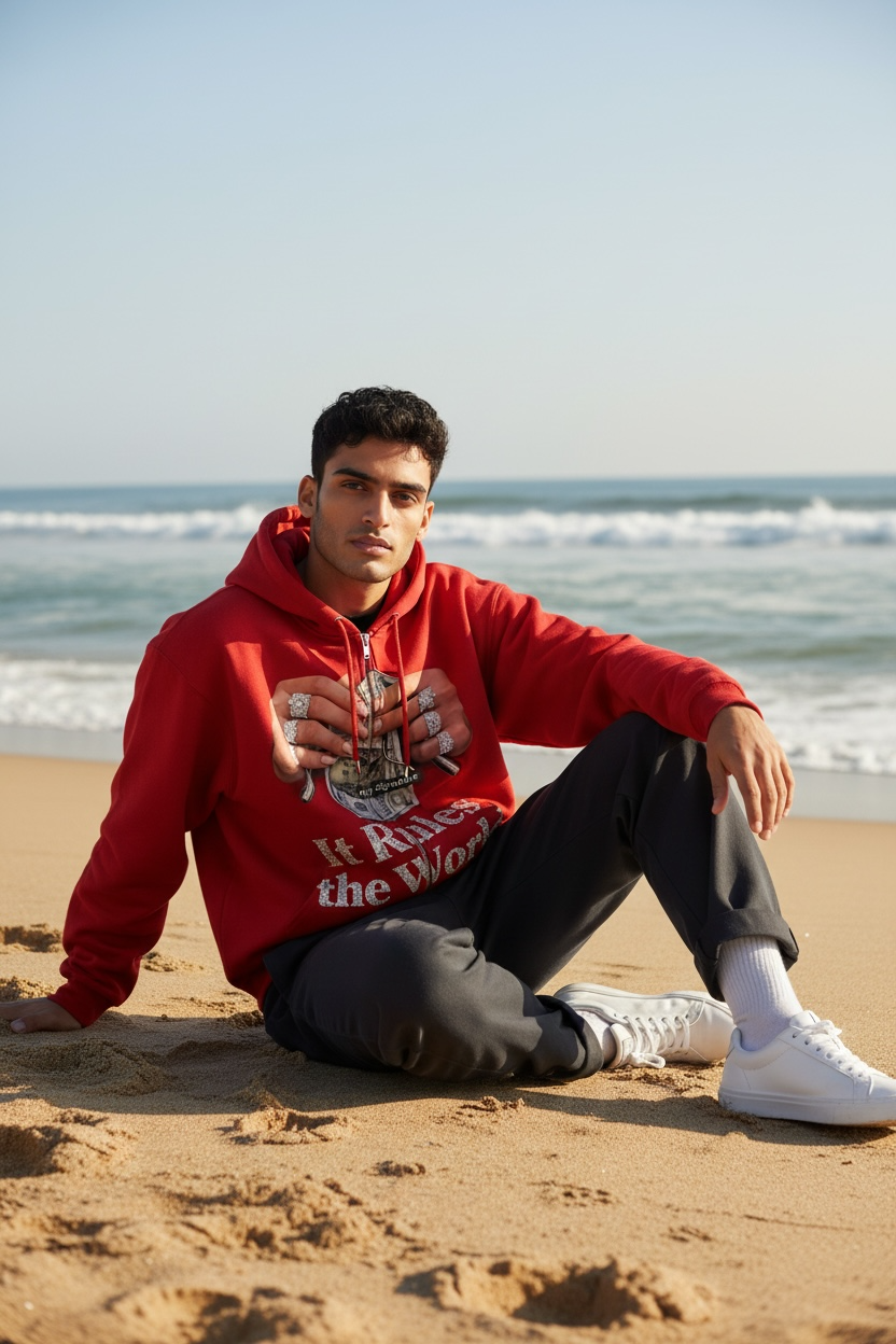 MJ Signature - “It Rules the World” Zip-Up Hoodie.