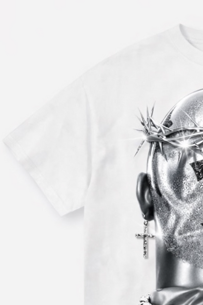 Crown of Thorns Graphic T-Shirt – White.