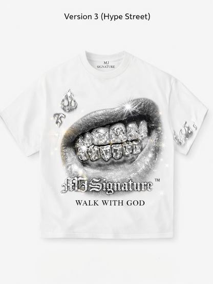 MJ Signature “Walk With God” Graphic T-Shirt – White (Hype Street Edition).