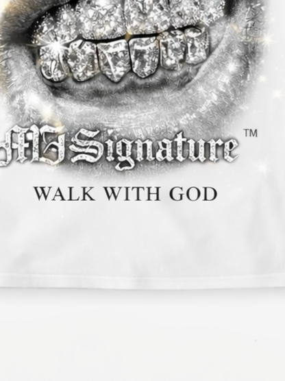 MJ Signature “Walk With God” Graphic T-Shirt – White (Hype Street Edition).