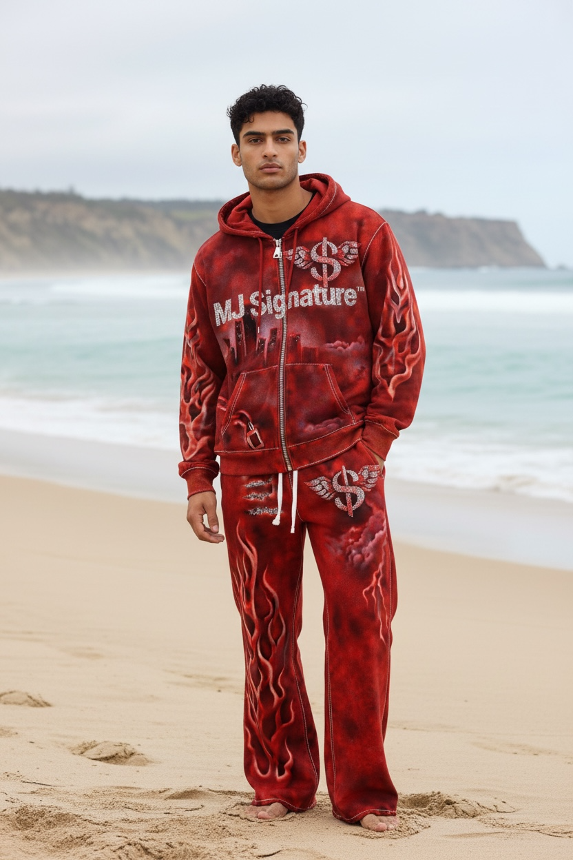 MJ Signature™ Inferno Tracksuit – Red.