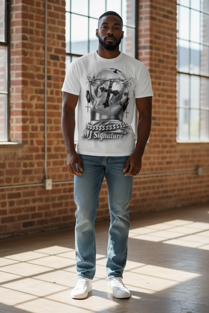 Crown of Thorns Graphic T-Shirt – White.