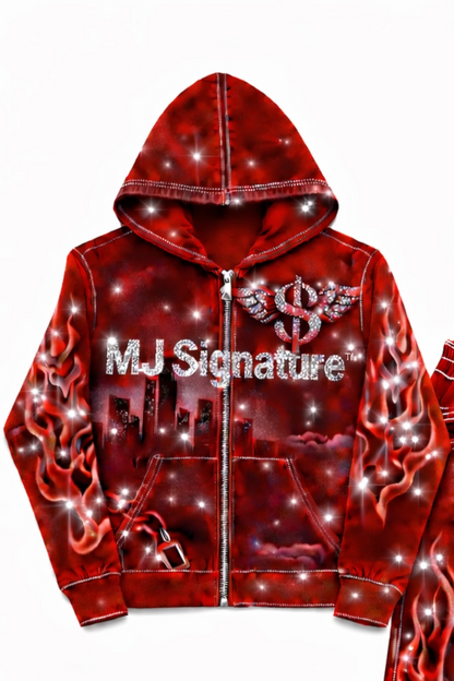MJ Signature™ Inferno Tracksuit – Red.