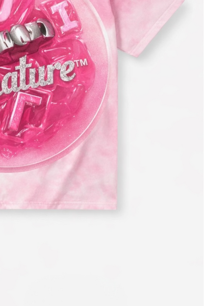 MJ Signature “Play Loud in the Noise” Graphic T-Shirt – Pink.