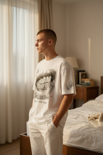 MJ Signature “Walk With God” Graphic T-Shirt – White (Hype Street Edition).