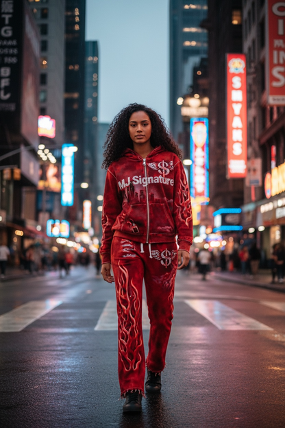 MJ Signature™ Inferno Tracksuit – Red.