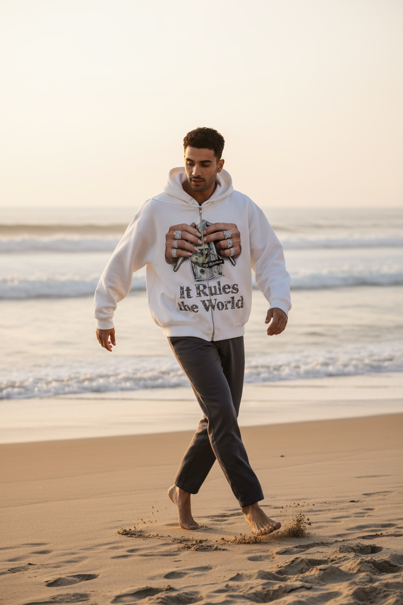 “It Rules The World” Diamond Statement Hoodie.