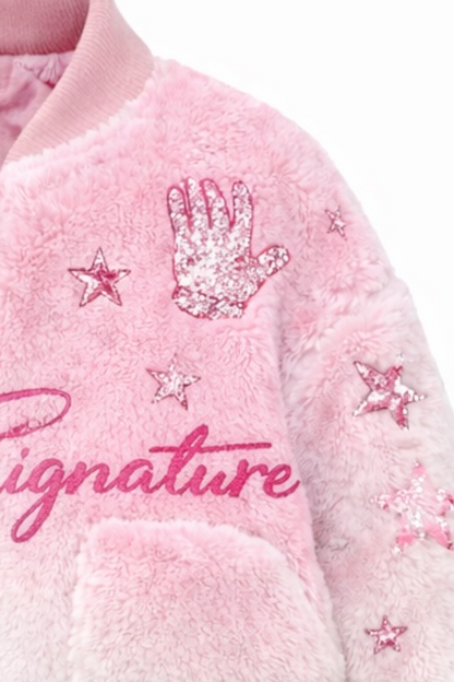 Faux Fur Jacket – Pink
