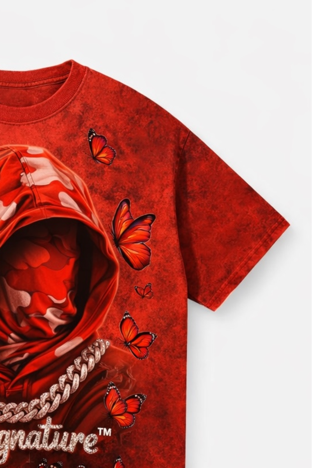 Butterfly Graphic T-Shirt – Red