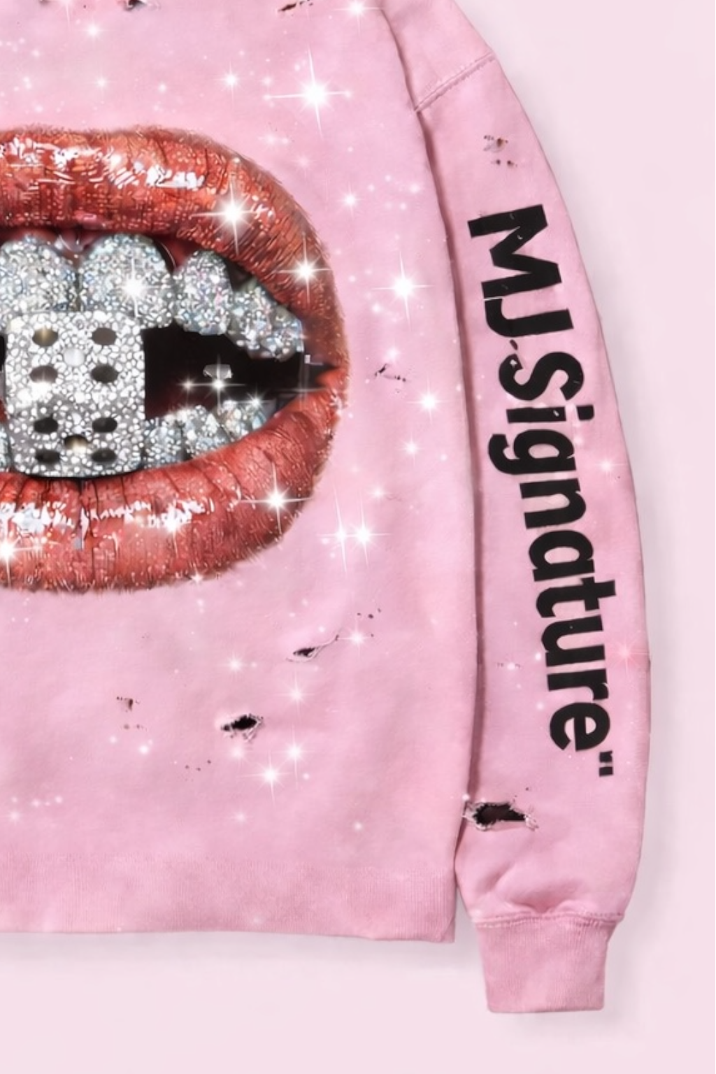 MJ Signature™ Dice Kiss Hoodie – Pink Edition.