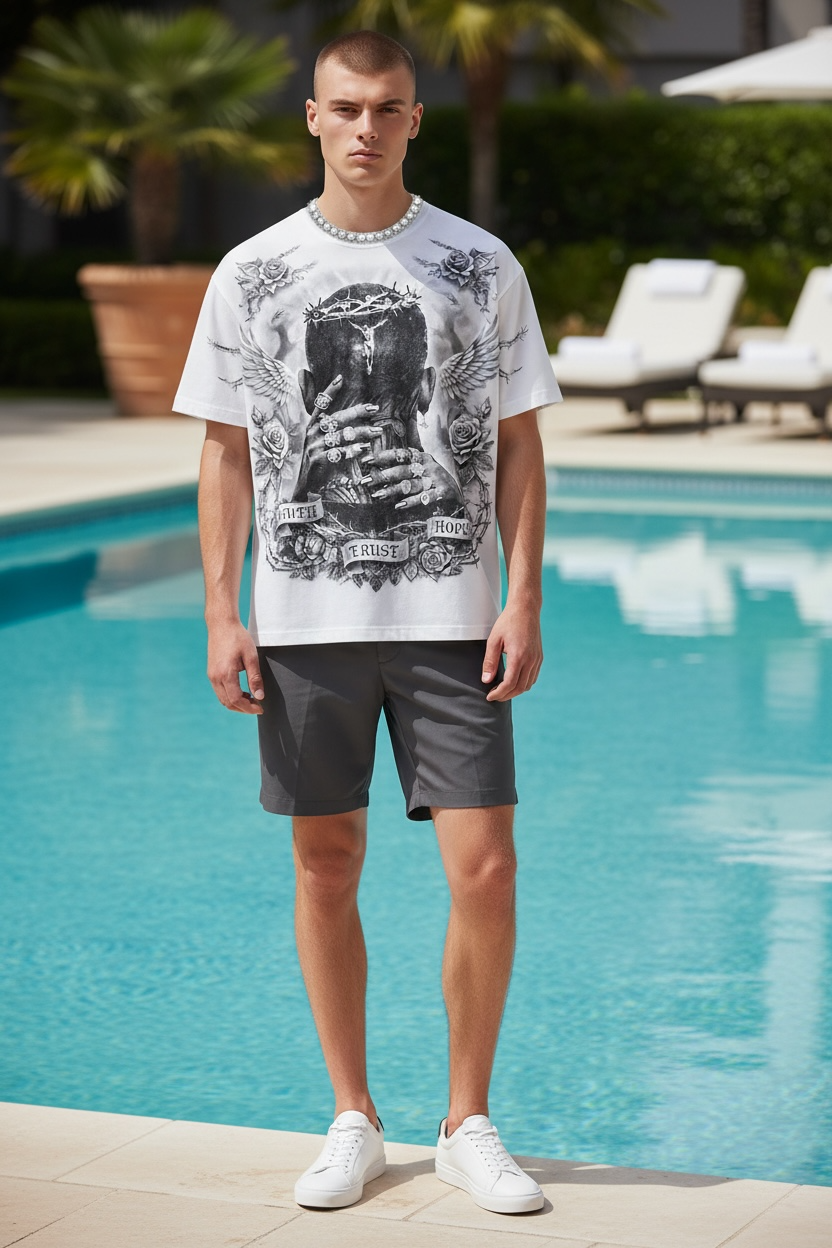 MJ Signature™ “Faith • Trust • Hope” Graphic T-Shirt.
