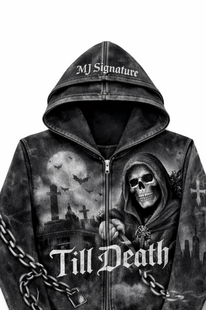 MJ Signature™ “Till Death” Gothic Tracksuit Set.