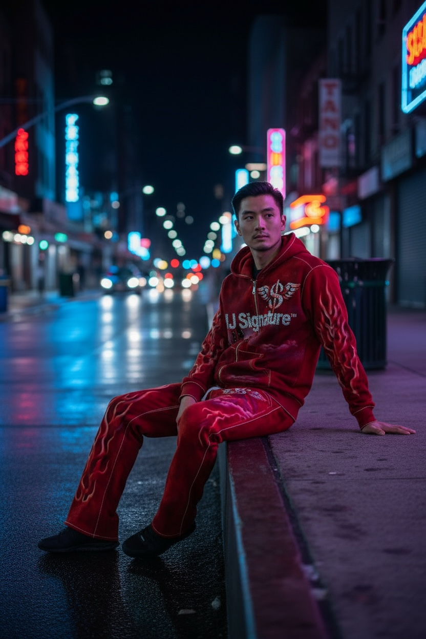 MJ Signature™ Inferno Tracksuit – Red.