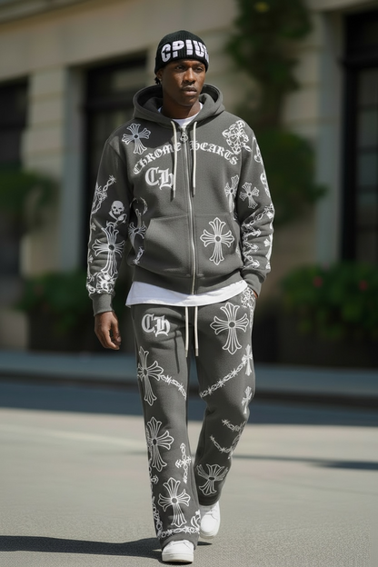 Chrome Hearts Hoodie &amp; Jogger Set/Gravy Set.
