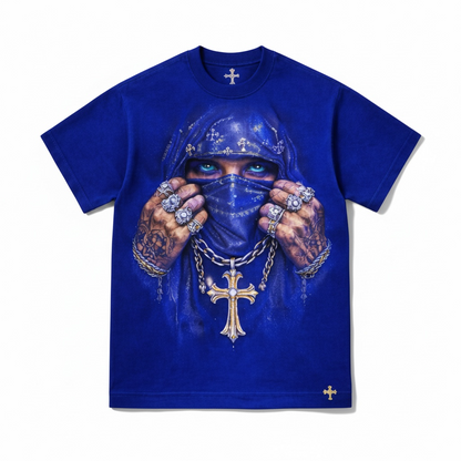 Royal Veil Cross Graphic T-Shirt