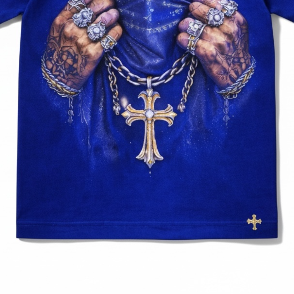 Royal Veil Cross Graphic T-Shirt