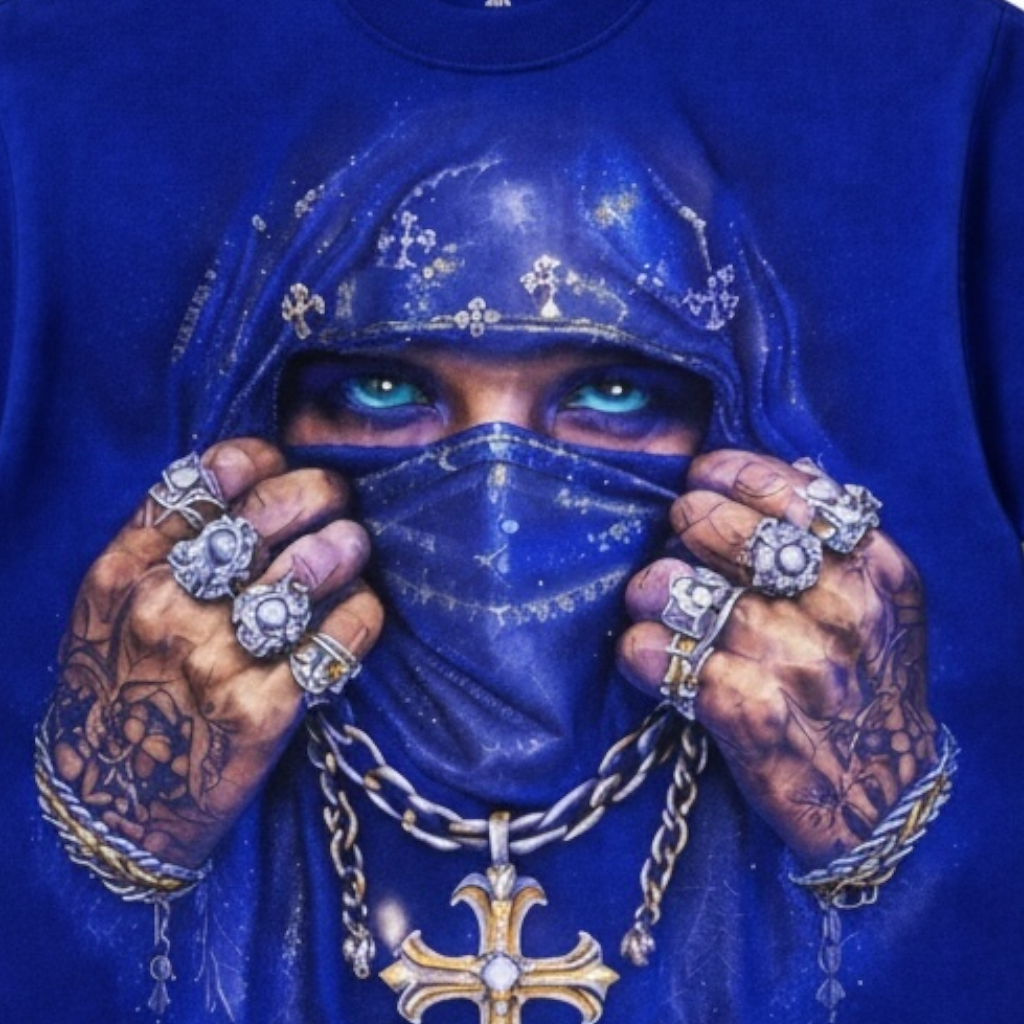 Royal Veil Cross Graphic T-Shirt