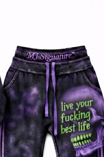 MJ Signature™ Purple Rebellion Hoodie &amp; Flare Jogger Set.